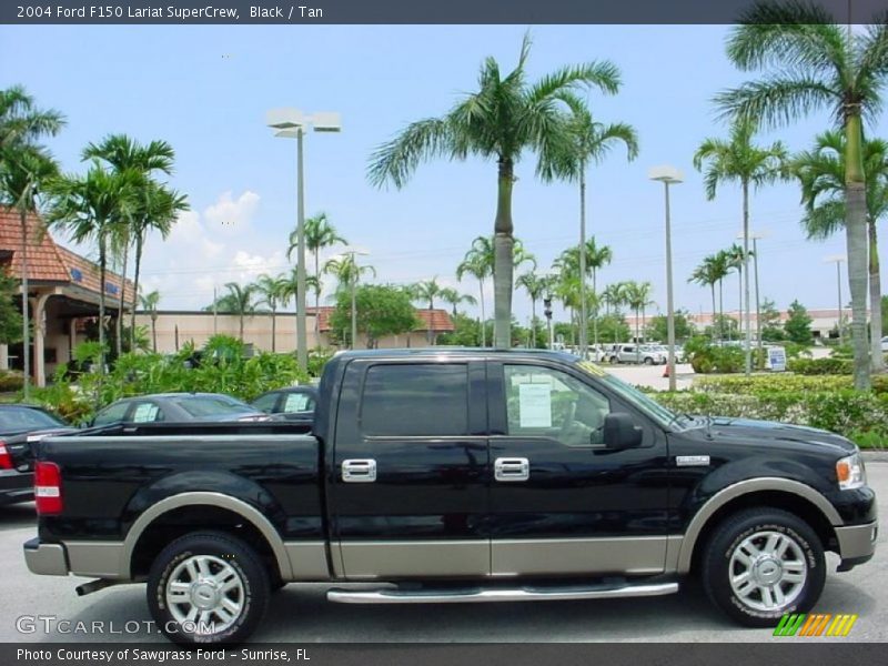 Black / Tan 2004 Ford F150 Lariat SuperCrew