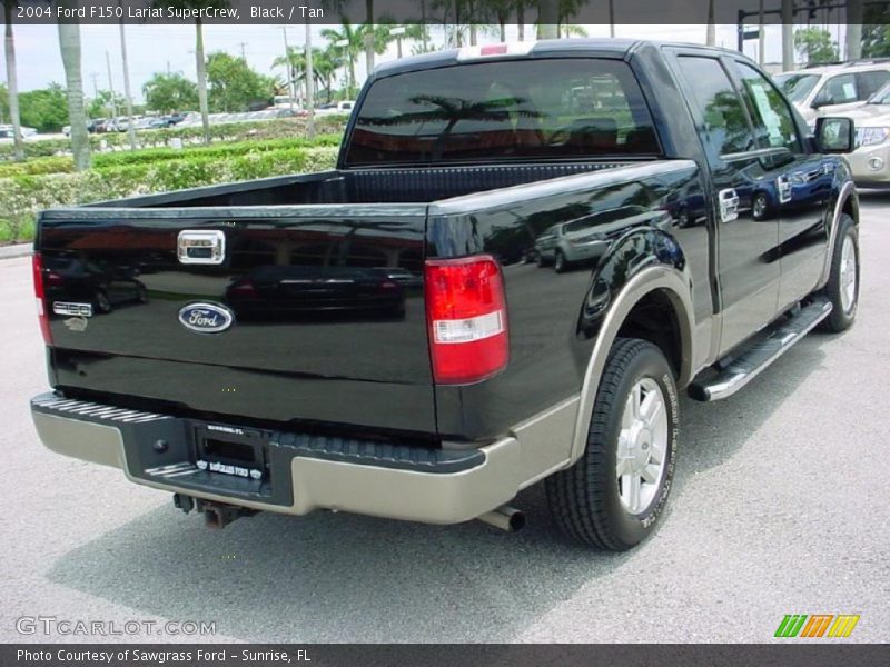 Black / Tan 2004 Ford F150 Lariat SuperCrew