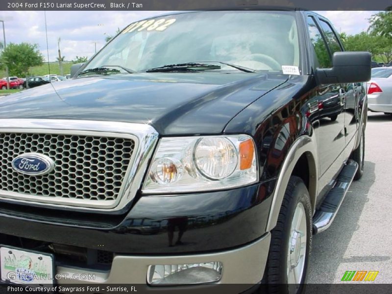 Black / Tan 2004 Ford F150 Lariat SuperCrew