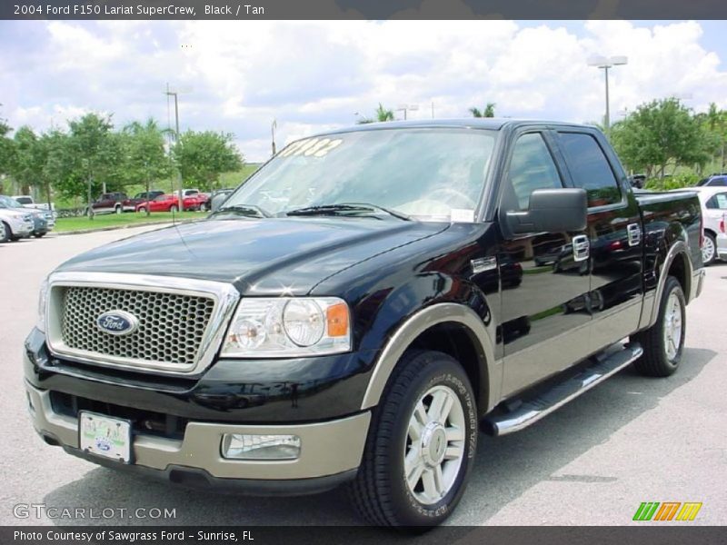 Black / Tan 2004 Ford F150 Lariat SuperCrew