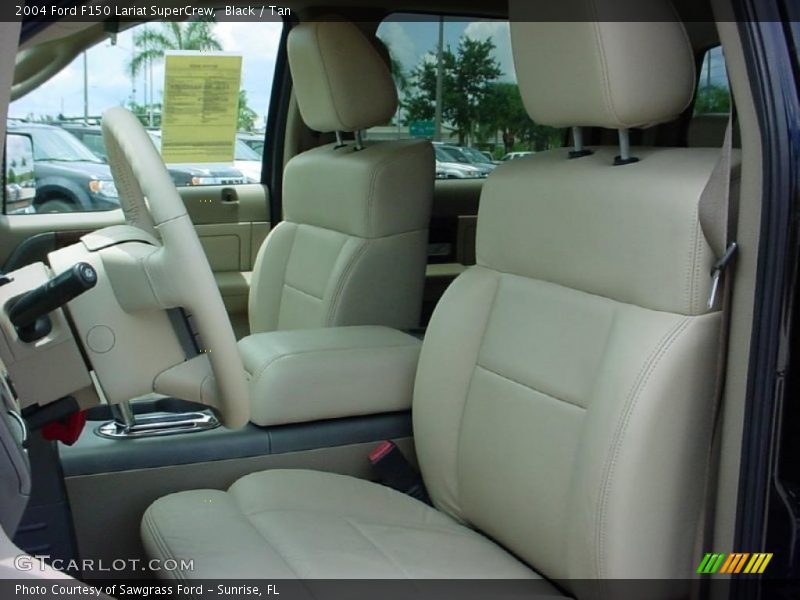 Black / Tan 2004 Ford F150 Lariat SuperCrew