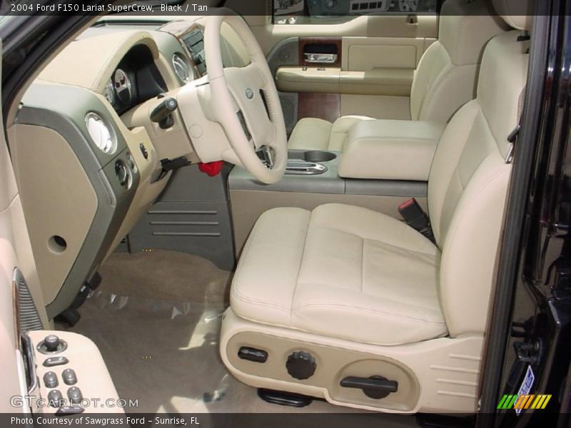 Black / Tan 2004 Ford F150 Lariat SuperCrew