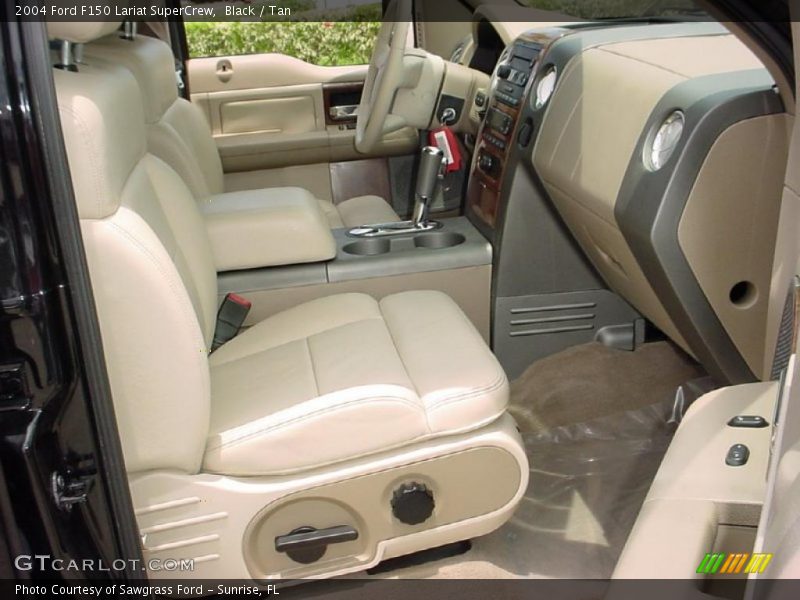 Black / Tan 2004 Ford F150 Lariat SuperCrew