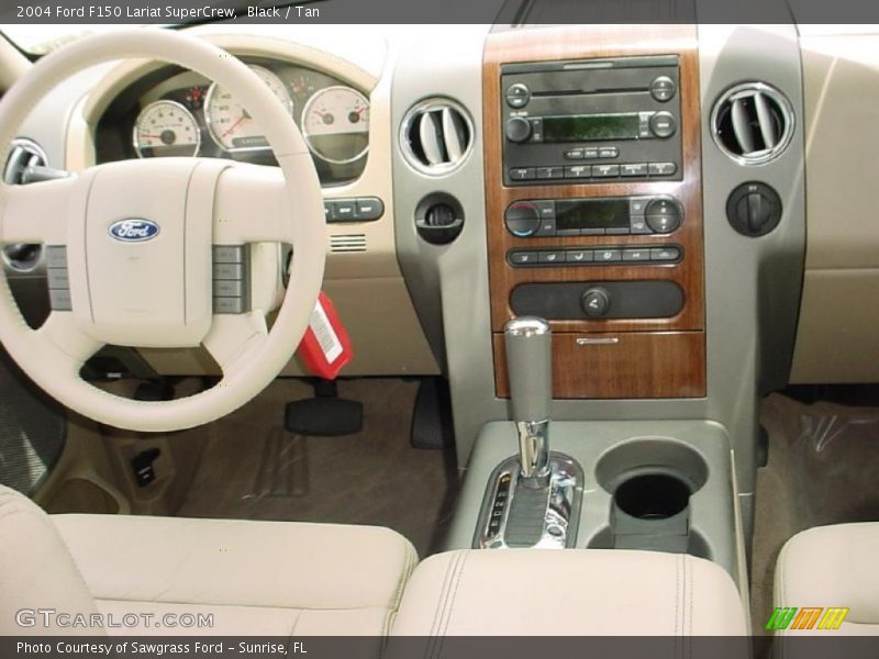 Black / Tan 2004 Ford F150 Lariat SuperCrew