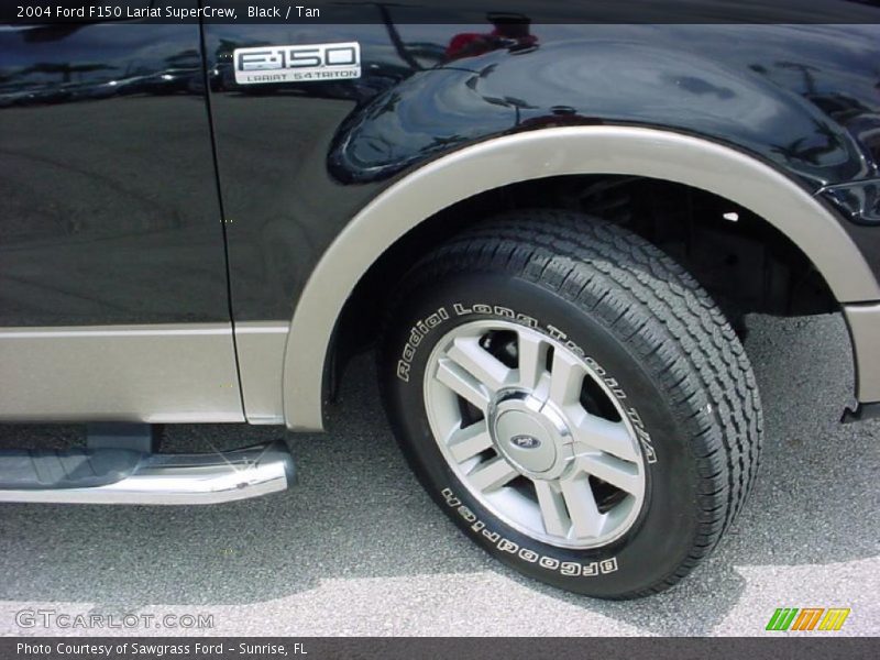 Black / Tan 2004 Ford F150 Lariat SuperCrew