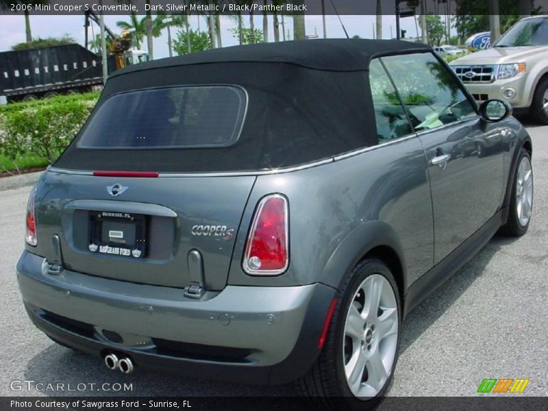 Dark Silver Metallic / Black/Panther Black 2006 Mini Cooper S Convertible