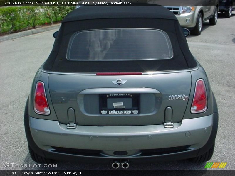 Dark Silver Metallic / Black/Panther Black 2006 Mini Cooper S Convertible