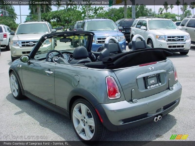 Dark Silver Metallic / Black/Panther Black 2006 Mini Cooper S Convertible