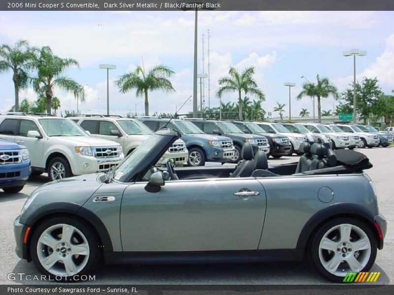 Dark Silver Metallic / Black/Panther Black 2006 Mini Cooper S Convertible