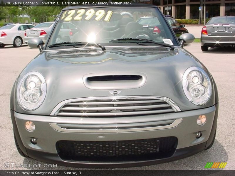 Dark Silver Metallic / Black/Panther Black 2006 Mini Cooper S Convertible