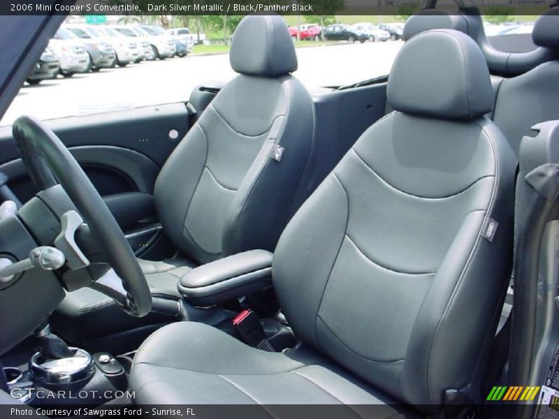 Dark Silver Metallic / Black/Panther Black 2006 Mini Cooper S Convertible