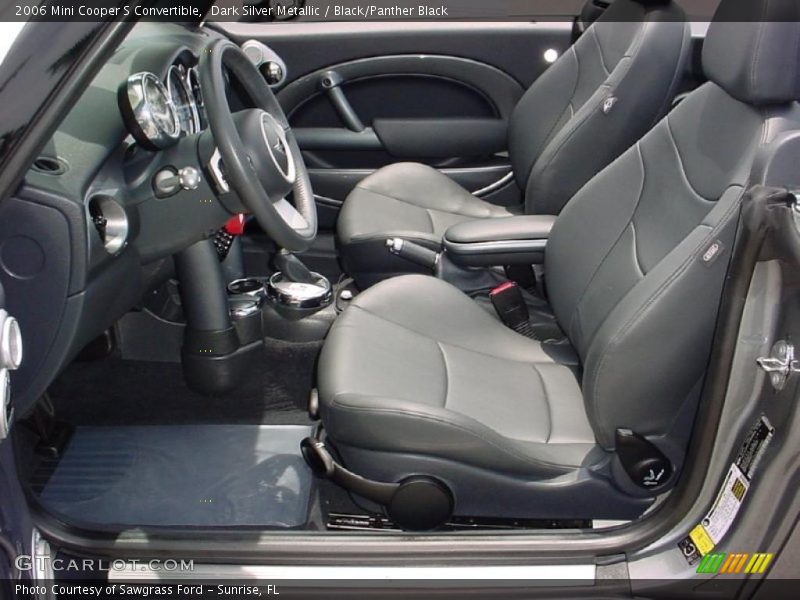 Dark Silver Metallic / Black/Panther Black 2006 Mini Cooper S Convertible