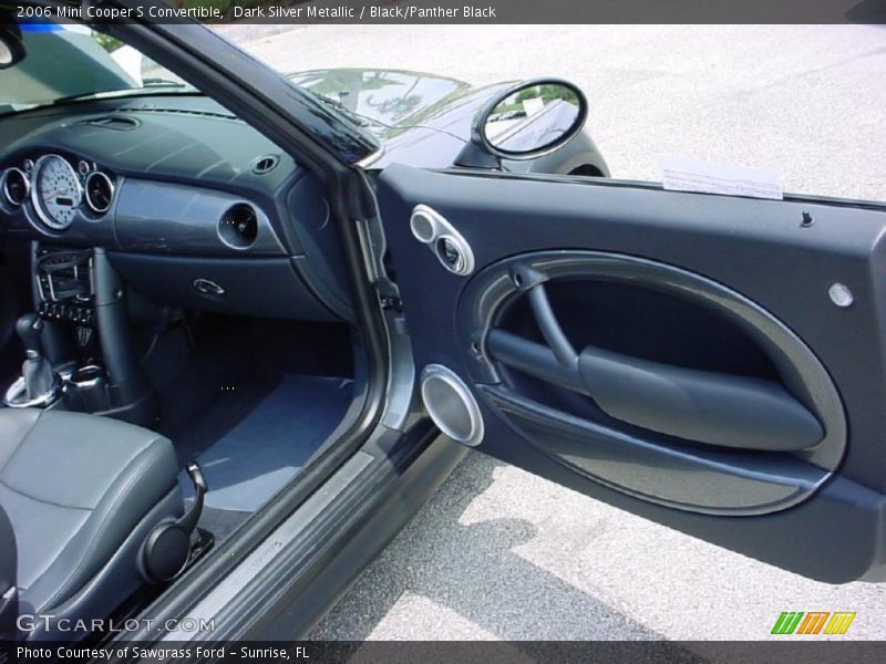 Dark Silver Metallic / Black/Panther Black 2006 Mini Cooper S Convertible