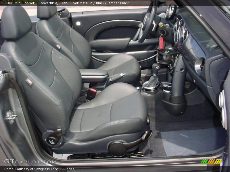 Dark Silver Metallic / Black/Panther Black 2006 Mini Cooper S Convertible