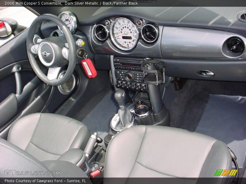 Dark Silver Metallic / Black/Panther Black 2006 Mini Cooper S Convertible