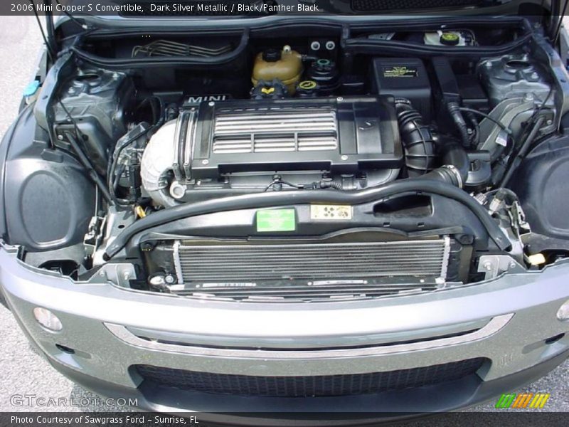Dark Silver Metallic / Black/Panther Black 2006 Mini Cooper S Convertible