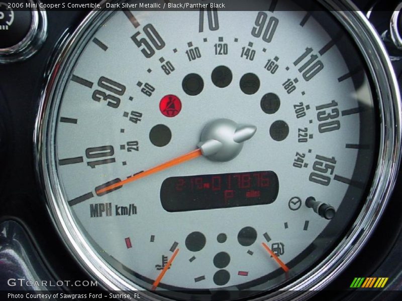 Dark Silver Metallic / Black/Panther Black 2006 Mini Cooper S Convertible