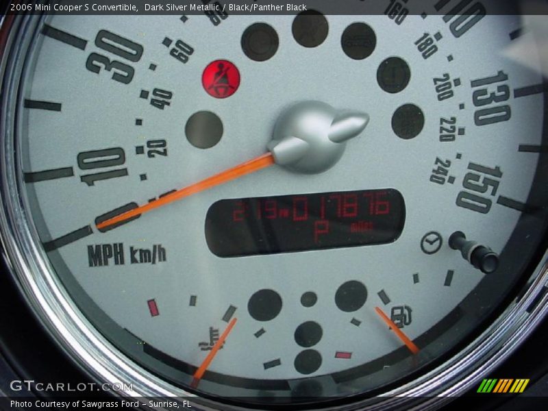 Dark Silver Metallic / Black/Panther Black 2006 Mini Cooper S Convertible