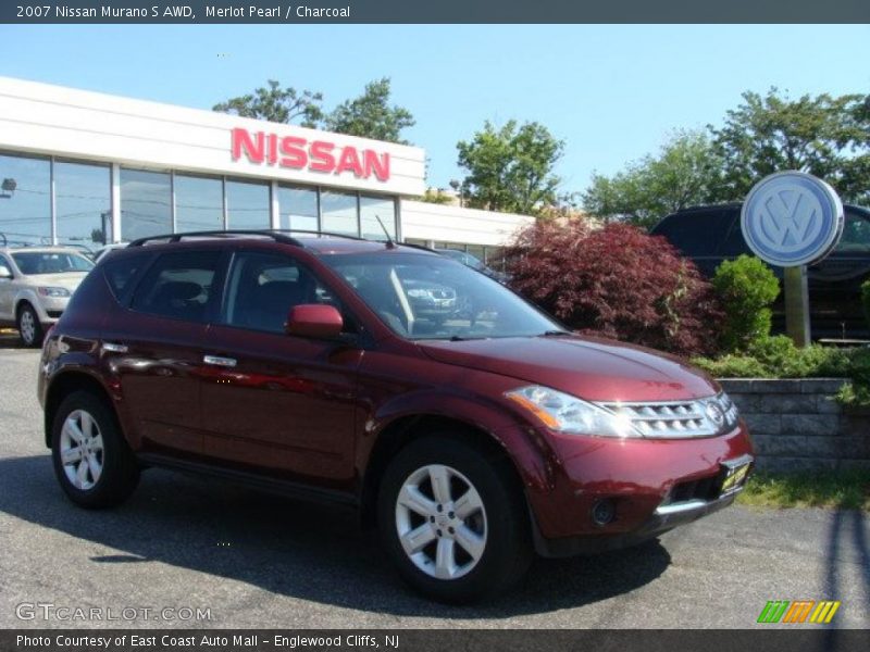 Merlot Pearl / Charcoal 2007 Nissan Murano S AWD
