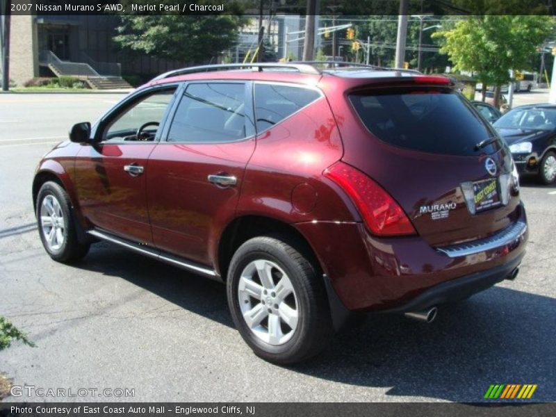 Merlot Pearl / Charcoal 2007 Nissan Murano S AWD