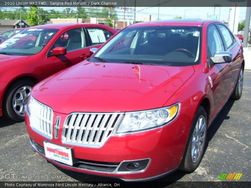 Sangria Red Metallic / Dark Charcoal 2010 Lincoln MKZ FWD