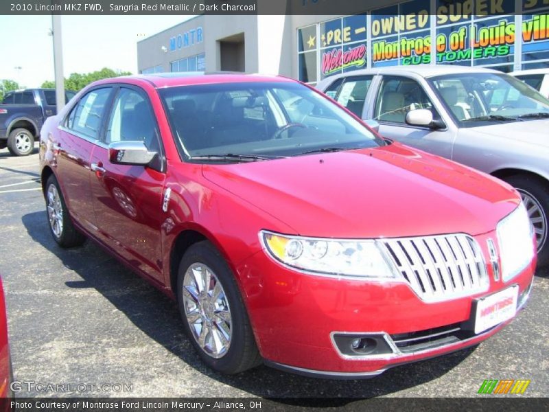 Sangria Red Metallic / Dark Charcoal 2010 Lincoln MKZ FWD