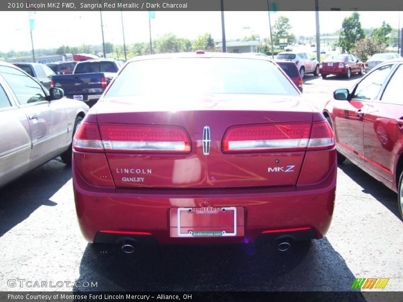 Sangria Red Metallic / Dark Charcoal 2010 Lincoln MKZ FWD