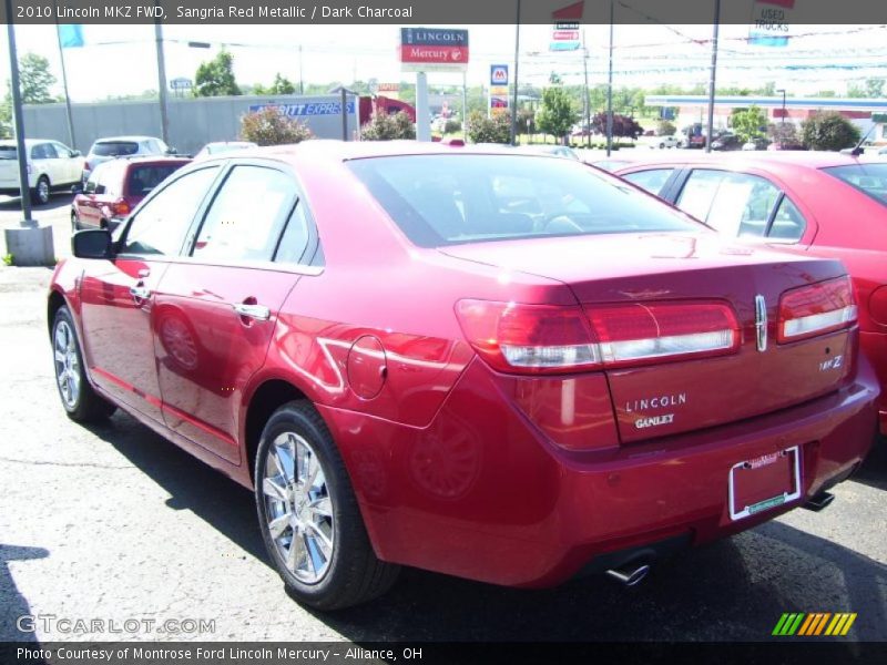 Sangria Red Metallic / Dark Charcoal 2010 Lincoln MKZ FWD