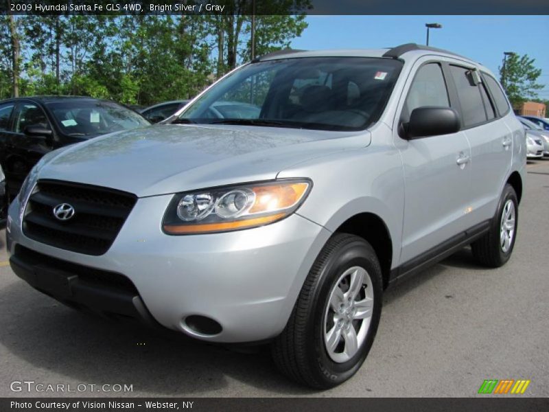 Bright Silver / Gray 2009 Hyundai Santa Fe GLS 4WD