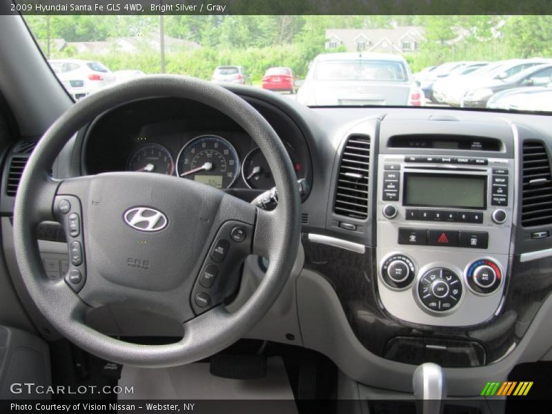 Bright Silver / Gray 2009 Hyundai Santa Fe GLS 4WD