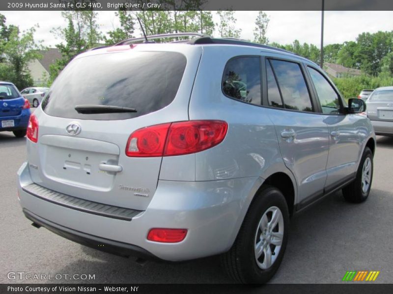 Bright Silver / Gray 2009 Hyundai Santa Fe GLS 4WD