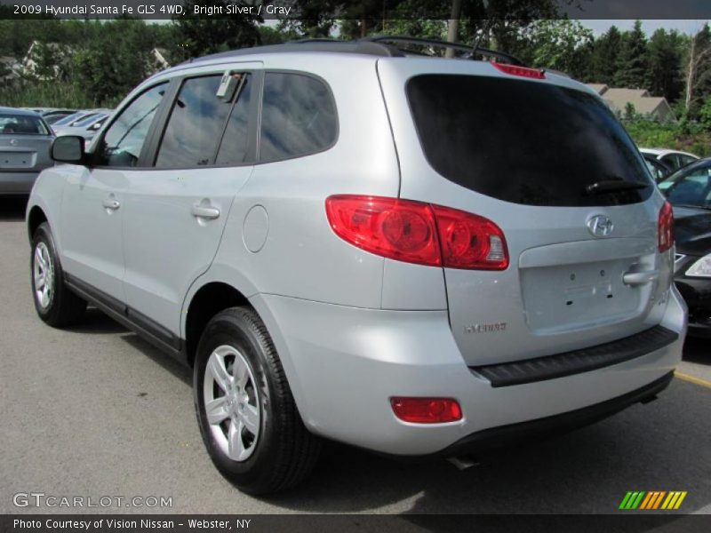 Bright Silver / Gray 2009 Hyundai Santa Fe GLS 4WD