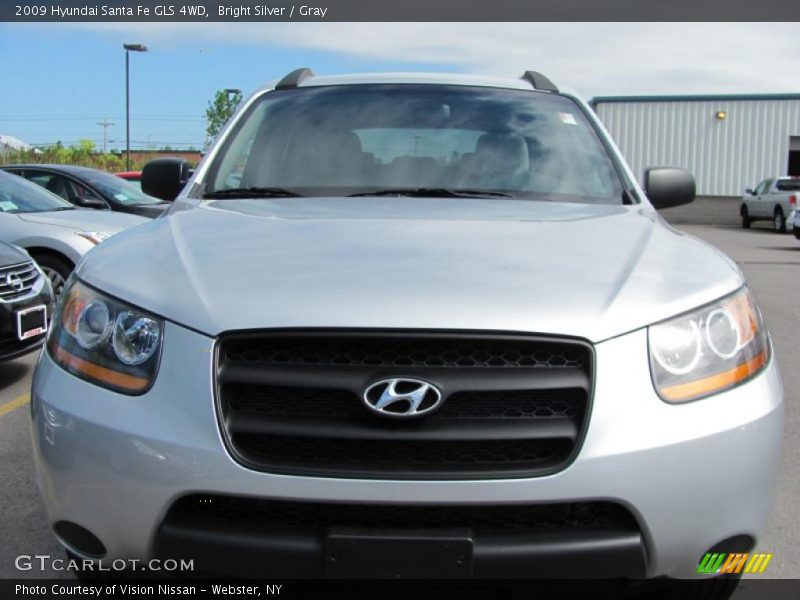Bright Silver / Gray 2009 Hyundai Santa Fe GLS 4WD