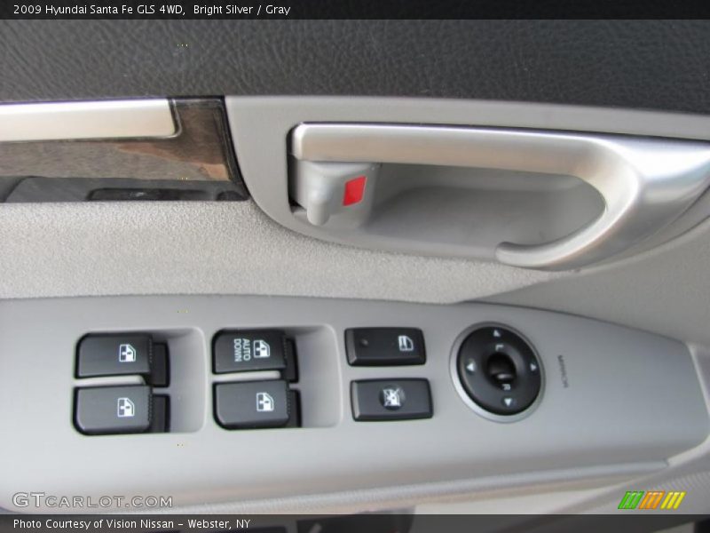 Bright Silver / Gray 2009 Hyundai Santa Fe GLS 4WD