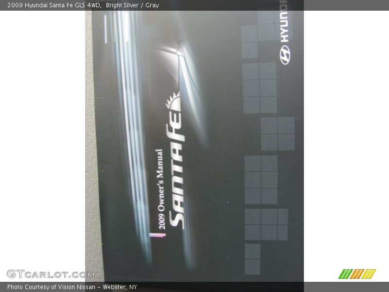 Bright Silver / Gray 2009 Hyundai Santa Fe GLS 4WD