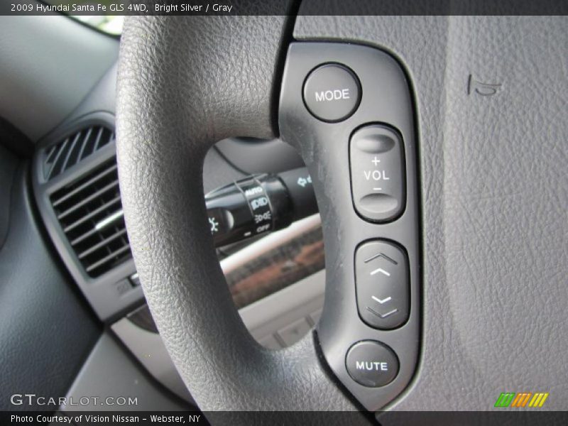 Bright Silver / Gray 2009 Hyundai Santa Fe GLS 4WD