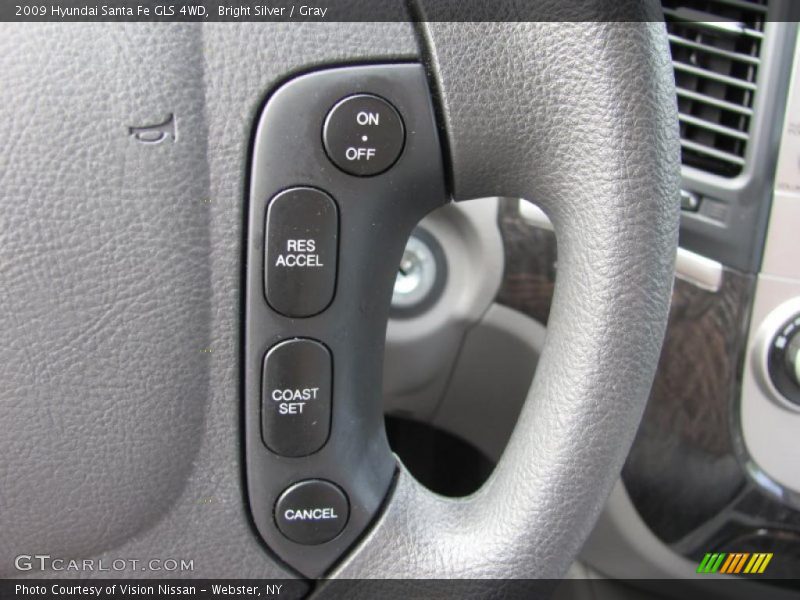 Bright Silver / Gray 2009 Hyundai Santa Fe GLS 4WD
