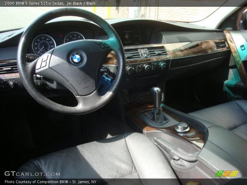 Jet Black / Black 2006 BMW 5 Series 525xi Sedan