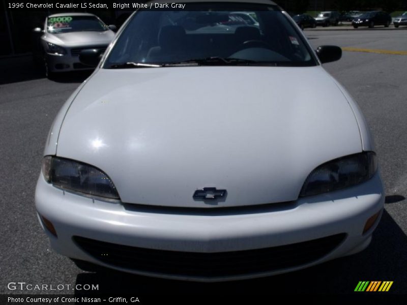Bright White / Dark Gray 1996 Chevrolet Cavalier LS Sedan