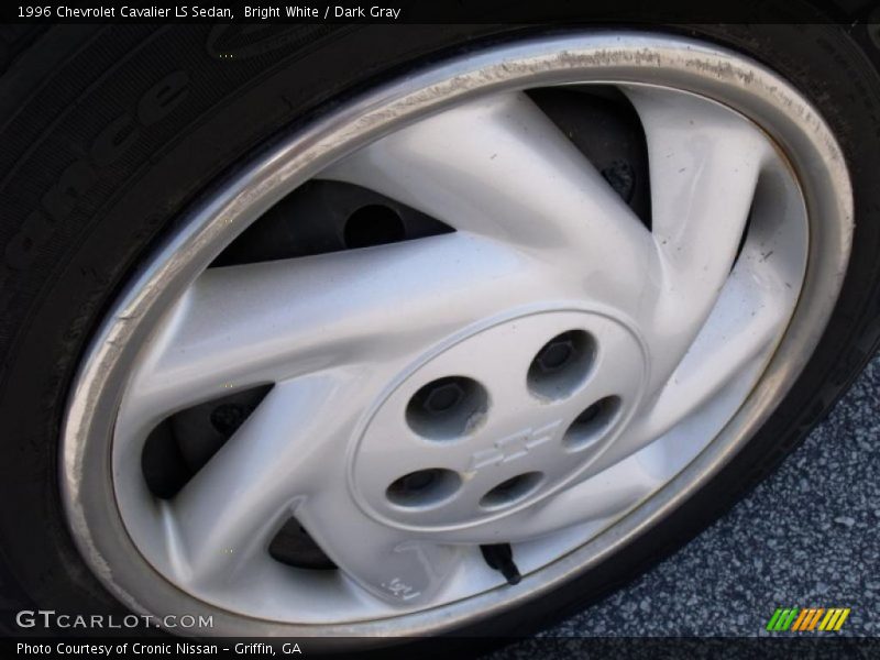 Bright White / Dark Gray 1996 Chevrolet Cavalier LS Sedan