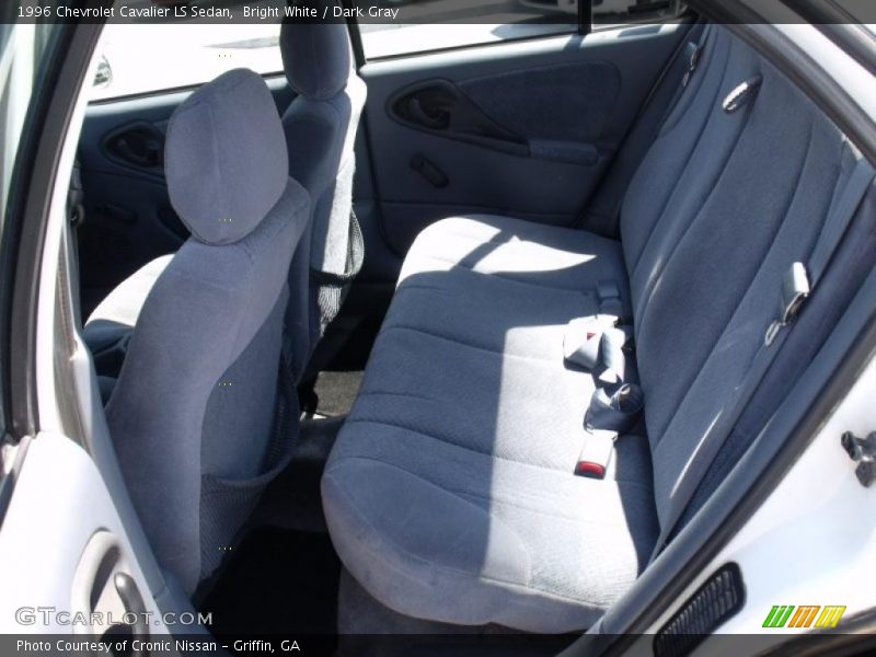 Bright White / Dark Gray 1996 Chevrolet Cavalier LS Sedan