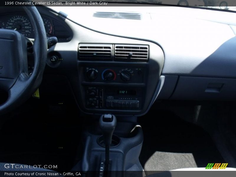 Bright White / Dark Gray 1996 Chevrolet Cavalier LS Sedan