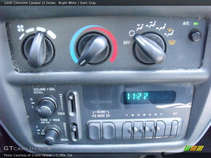 Bright White / Dark Gray 1996 Chevrolet Cavalier LS Sedan