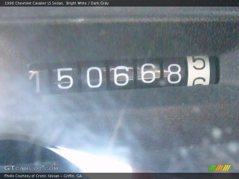 Bright White / Dark Gray 1996 Chevrolet Cavalier LS Sedan