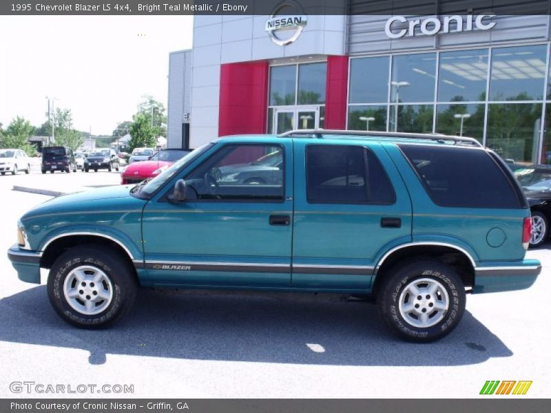 Bright Teal Metallic / Ebony 1995 Chevrolet Blazer LS 4x4