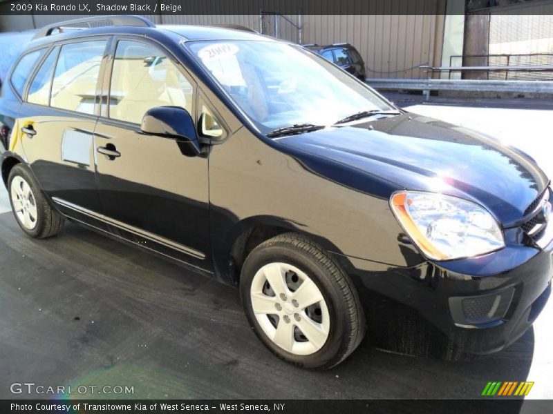 Shadow Black / Beige 2009 Kia Rondo LX