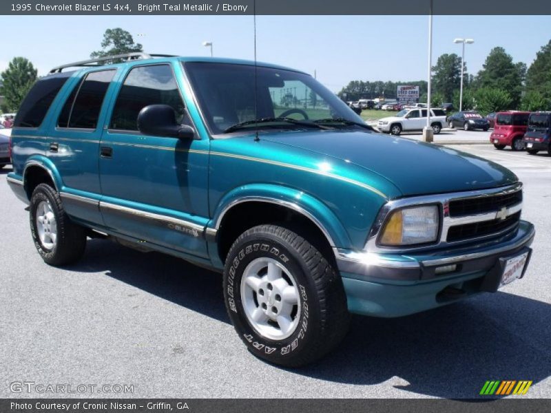 Bright Teal Metallic / Ebony 1995 Chevrolet Blazer LS 4x4