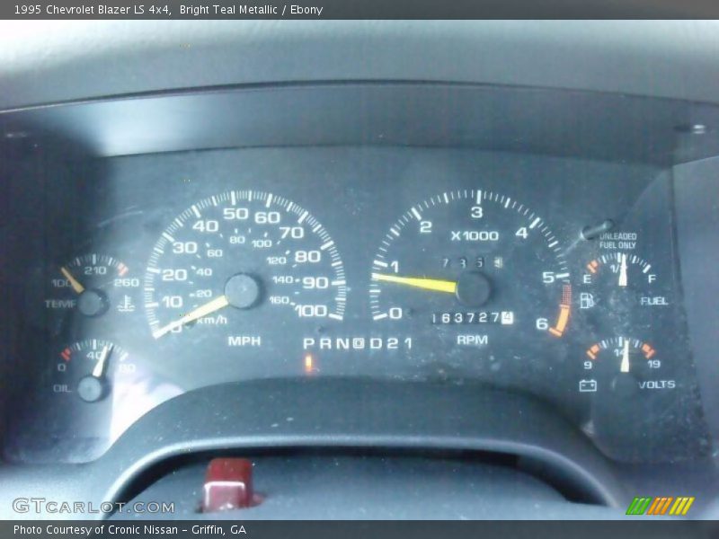 Bright Teal Metallic / Ebony 1995 Chevrolet Blazer LS 4x4