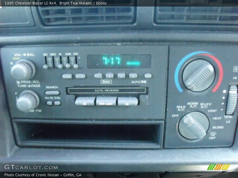 Bright Teal Metallic / Ebony 1995 Chevrolet Blazer LS 4x4