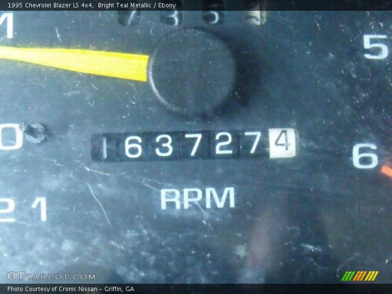 Bright Teal Metallic / Ebony 1995 Chevrolet Blazer LS 4x4